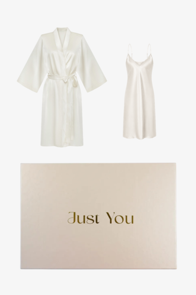 Zestaw - koszulka nocna i szlafrok Just Married Bridal Duo